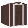 Durable Dark Brown Garden Shed - Spacious Outdoor Storage