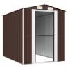 Durable Dark Brown Garden Shed - Spacious Outdoor Storage