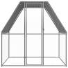 Spacious Chicken Cage 2x2x2m - Galvanised Steel Silver & Grey