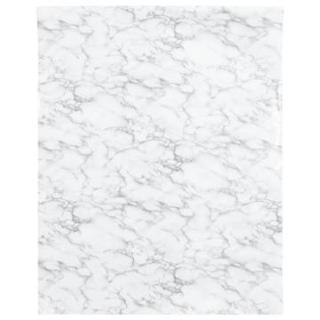 Self-Adhesive Marble White Furniture Stickers 90x500 cm | HipoMarket