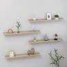 4 Pcs Wall Shelves - Sonoma Oak 80x9x3 cm for Stylish Storage