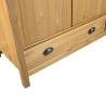 3-Door Wardrobe Hill - Solid Pine Wood | HipoMarket