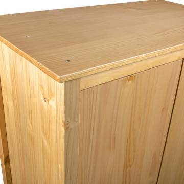 3-Door Wardrobe Hill - Solid Pine Wood | HipoMarket