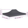 Party Tent Roof 4x3 m Anthracite - Durable & Weather-Resistant