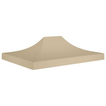 Party Tent Roof 4x3 m Beige - Durable & Weather-Resistant