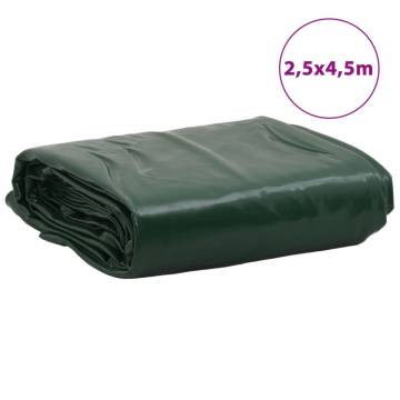 Heavy-Duty Green Tarpaulin 2.5x4.5m - Durable & Versatile