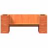 Planter Bench Wax Brown - Solid Wood Pine 167.5x60x65 cm