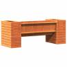 Planter Bench Wax Brown - Solid Wood Pine 167.5x60x65 cm