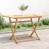 Folding Garden Table 120x70x75 cm Solid Wood Acacia Colour light brown Size 120 x 70 x 75 cm Quantity in Package 1 