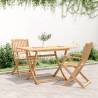 Folding Garden Table 120x70 cm - Solid Acacia Wood