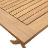 Folding Garden Table 120x70 cm - Solid Acacia Wood