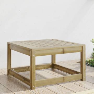 Garden Footstool Impregnated Wood Pine - Stylish Outdoor Seating