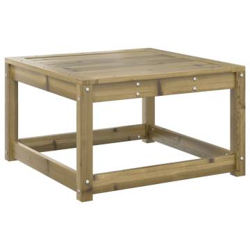 Garden Footstool Impregnated Wood Pine - Stylish Outdoor Seating