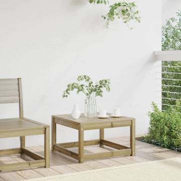 Garden Footstool Impregnated Wood Pine - Stylish Outdoor Seating