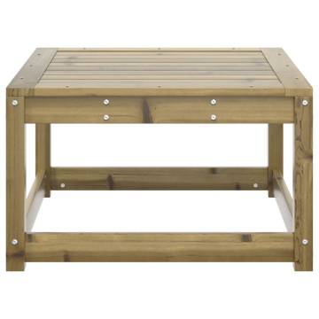 Garden Footstool Impregnated Wood Pine - Stylish Outdoor Seating