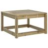 Garden Footstool Impregnated Wood Pine - Stylish Outdoor Seating