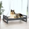 Dog Bed Grey | Solid Pine Wood 95.5x65.5x28 cm | Hipo Market