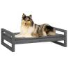 Dog Bed Grey | Solid Pine Wood 95.5x65.5x28 cm | Hipo Market