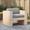 Garden Sofa 79x60x62 cm Solid Wood Pine Colour natural pine Size 79 x 60 x 62 cm Quantity in Package 1 