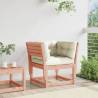 Garden Sofa Armrest with Cushions - Solid Wood Douglas