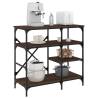 Baker's Rack Brown Oak 90x40x84 cm | Stylish Kitchen Storage