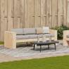 3-Seater Garden Sofa - Solid Pine Wood | HipoMarket UK