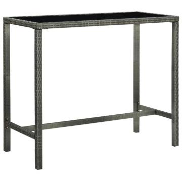 Garden Bar Table Grey - Stylish Outdoor Dining | HipoMarket