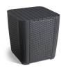 Keter Garden Side Table Luzon Flat Wicker Graphite Colour graphite Size 39 x 39 x 43 cm Quantity in Package 1 Shape flat wicker 