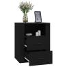 Trendy Black Bedside Cabinet 50x36x60 cm | Hipomarket