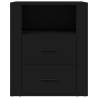 Trendy Black Bedside Cabinet 50x36x60 cm | Hipomarket