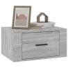 Elegant Wall-mounted Bedside Cabinets - Grey Sonoma 50x36 cm