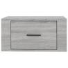 Elegant Wall-mounted Bedside Cabinets - Grey Sonoma 50x36 cm