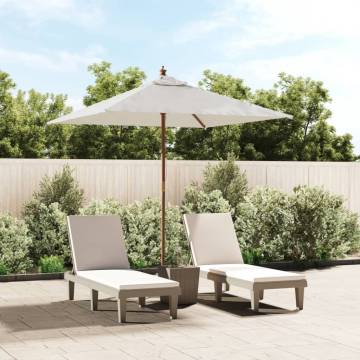 Garden Parasol with Wooden Pole - Durable Shade Solution