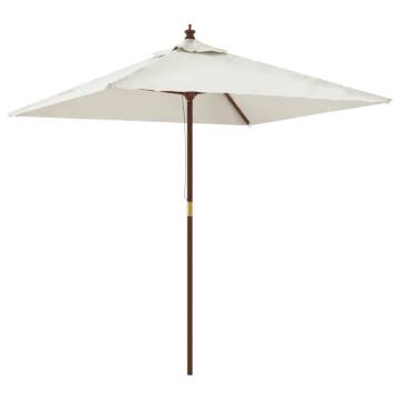 Garden Parasol with Wooden Pole - Durable Shade Solution