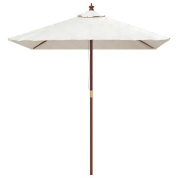 Garden Parasol with Wooden Pole - Durable Shade Solution