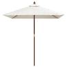 Garden Parasol with Wooden Pole - Durable Shade Solution