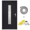 Front Door Anthracite 108x208 cm PVC - Secure & Elegant