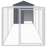 Durable Anthracite Dog House with Extended Run - 117x405 cm