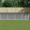 Chicken Cage with Roof Anthracite 803x98x90 cm Galvanised Steel Colour anthracite Size 803 x 98 x 90 cm 