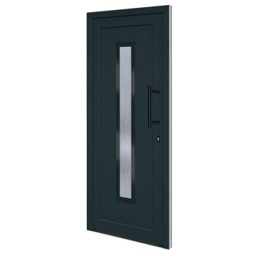 Front Door Anthracite 88x200 cm PVC - Stylish & Secure