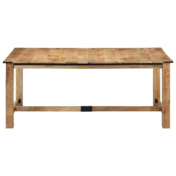 Elegant Solid Wood Mango Dining Table - 180x90 cm