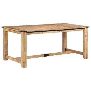 Elegant Solid Wood Mango Dining Table - 180x90 cm