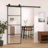 Sliding Door with Hardware Set 76x205 cm ESG Glass&Aluminium Size 76 x 205 cm Quantity in Package 1 Model 3 horizontal bars 