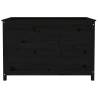 Garden Raised Bed Black 119.5x82.5x78 cm - Solid Pine Wood