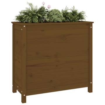 Garden Planter Honey Brown 82.5x40x78 cm - Solid Pine Wood