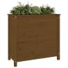 Garden Planter Honey Brown 82.5x40x78 cm - Solid Pine Wood