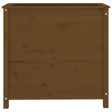 Garden Planter Honey Brown 82.5x40x78 cm - Solid Pine Wood