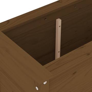 Garden Planter Honey Brown 82.5x40x78 cm - Solid Pine Wood