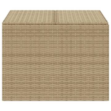 Garden Storage Box Mix Beige 291L Poly Rattan