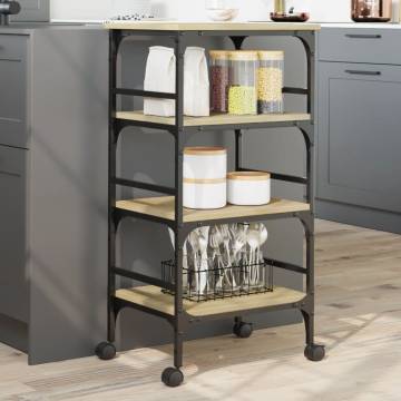 Kitchen Trolley Sonoma Oak - Stylish Storage Solution